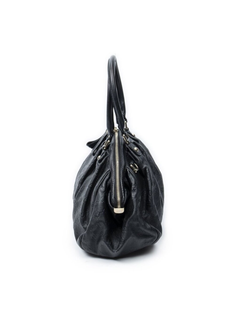 Gucci Ski Boston Black Guccissima Messenger Bag - Picture 3 of 10